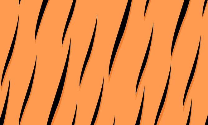 Tiger skin pattern background with a bright orange blend