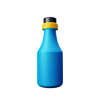 bottle 3d rendering icon illustration png