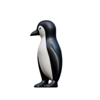 penguin 3d rendering icon illustration png