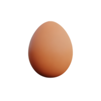 egg 3d rendering icon illustration png