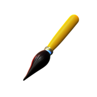 paint brush 3d rendering icon illustration png