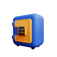 security 3d rendering icon illustration png