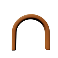 arco 3d interpretazione icona illustrazione png