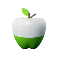 maçã 3d ícone ilustração png