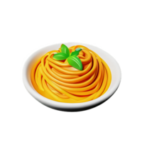 pasta 3d interpretazione icona illustrazione png