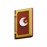 Koran 3d Rendern Symbol Illustration png