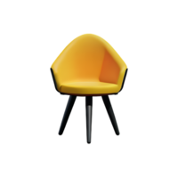 chair 3d rendering icon illustration png