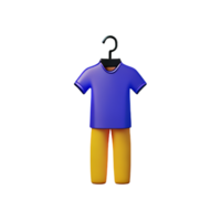 clothes 3d rendering icon illustration png