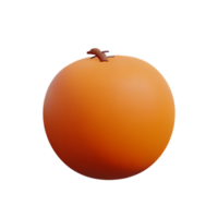 oranje 3d renderen icoon illustratie png