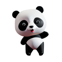 panda 3d interpretazione icona illustrazione png