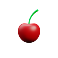 cherry 3d rendering icon illustration png