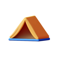 camping 3d rendering icon illustration png