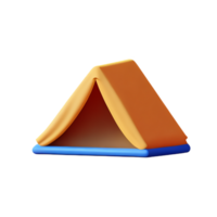 camping 3d le rendu icône illustration png