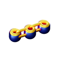 catena 3d interpretazione icona illustrazione png