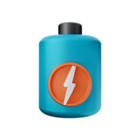 battery 3d rendering icon illustration png