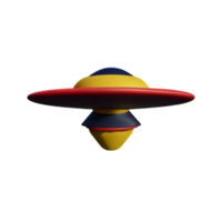 ufo 3d rendering icon illustration png