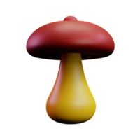 paddestoel 3d renderen icoon illustratie png