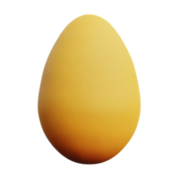 egg 3d rendering icon illustration png