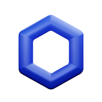 hexagone 3d le rendu icône illustration png