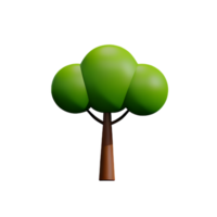 Baum 3d Symbol Illustration png