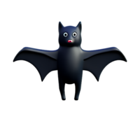 bat 3d rendering icon illustration png
