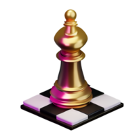 ajedrez 3d representación icono ilustración png