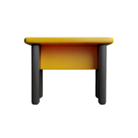 bureau 3d renderen icoon illustratie png