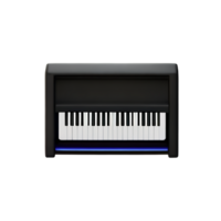 piano 3d rendering icon illustration png