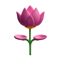 lotus 3d tolkning ikon illustration png