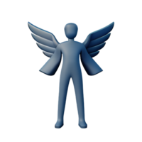 angel 3d rendering icon illustration png