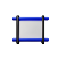 tablero 3d representación icono ilustración png