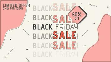 BLACK FRIDAY SALE BANNER. BLACK FRIDAY SALE BACKGROUND vector