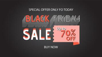 BLACK FRIDAY SALE BANNER. BLACK FRIDAY SALE BACKGROUND vector