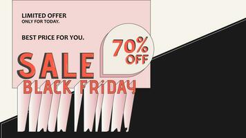 BLACK FRIDAY SALE BANNER. BLACK FRIDAY SALE BACKGROUND vector