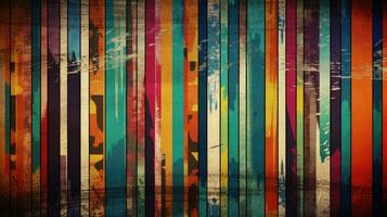 multicolor rayas geométrico grunge pared antecedentes. generativo ai foto