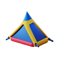 camping 3d tolkning ikon illustration png