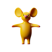 mouse 3d rendering icon illustration png