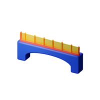 bridge 3d rendering icon illustration png