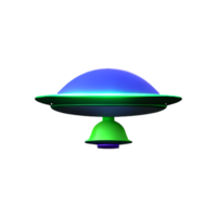 ufo 3d rendering icon illustration png