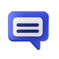 chat 3d rendering icon illustration png