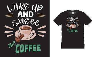 wakeup and smell coffee vector