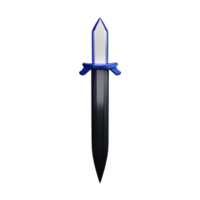 sword 3d rendering icon illustration png