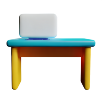 bureau 3d le rendu icône illustration png