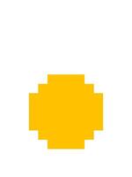half boiled egg cartoon icon in pixel style vector