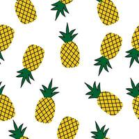 Pineapple seamless pattern for background. wrapping, or wallpaper vector