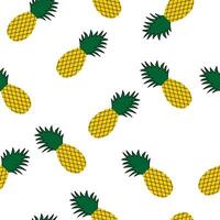 Pineapple seamless pattern for background. wrapping, or wallpaper vector