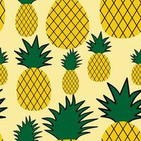 Pineapple seamless pattern for background. wrapping, or wallpaper vector