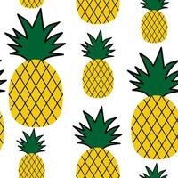 Pineapple seamless pattern for background. wrapping, or wallpaper vector