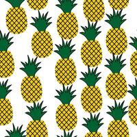 Pineapple seamless pattern for background. wrapping, or wallpaper vector