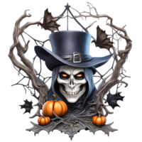 content Halloween journée clipart, Halloween journée composition, génératif ai png